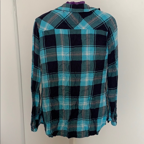 JUSTICE PLAID FANNEL - Picture 2 of 2